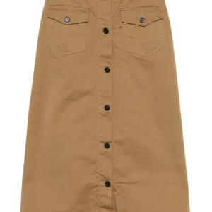 cotton midi skirt