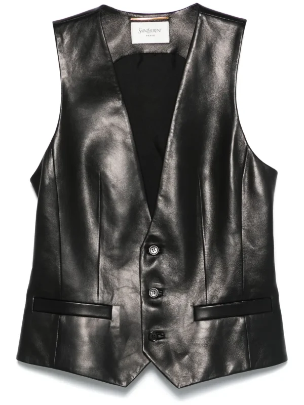 leather waistcoat