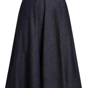 logo-plaque midi skirt