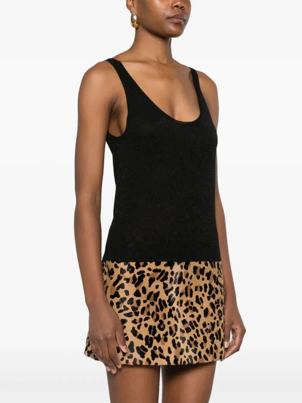 lurex knitted tank top