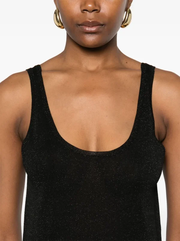 lurex knitted tank top