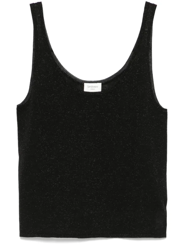 lurex knitted tank top