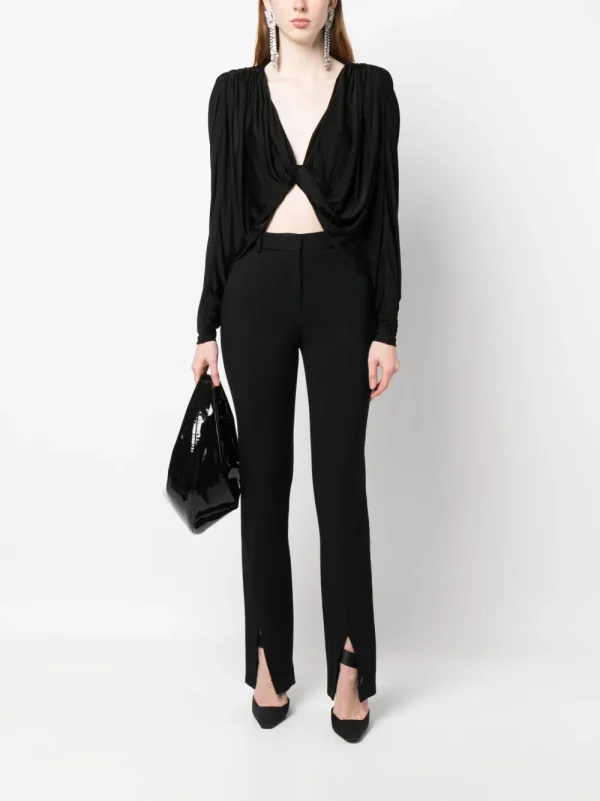 open-front ruched top