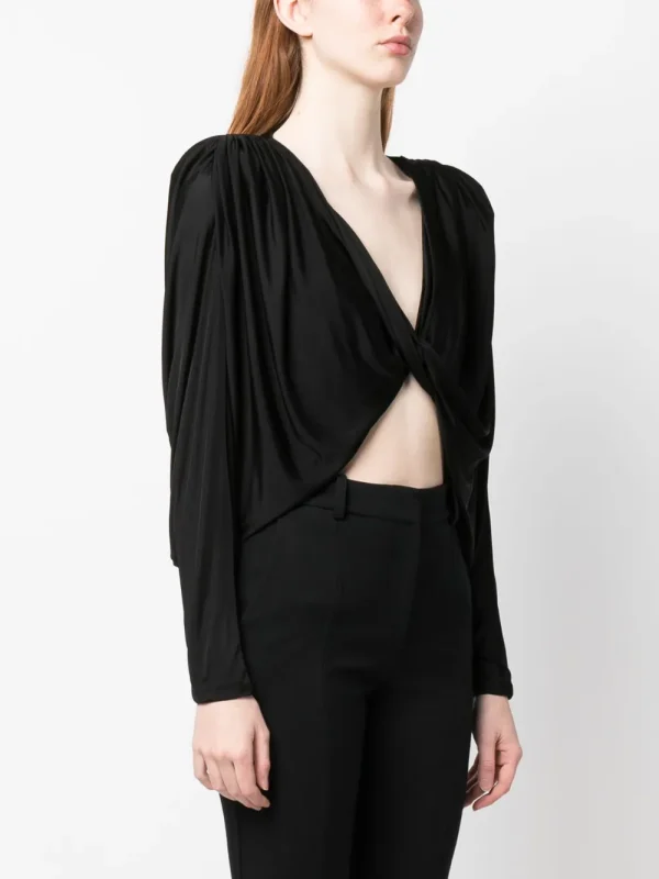 open-front ruched top