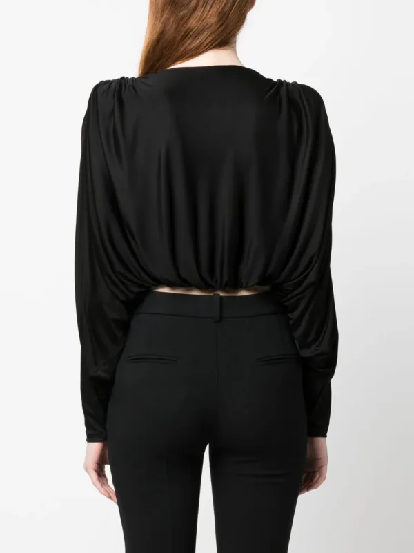 open-front ruched top