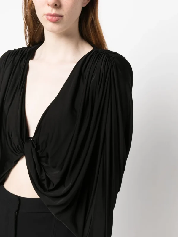 open-front ruched top