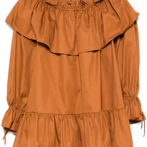 ruffled mini dress