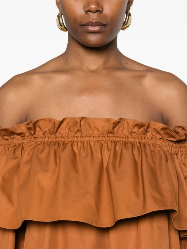 ruffled mini dress