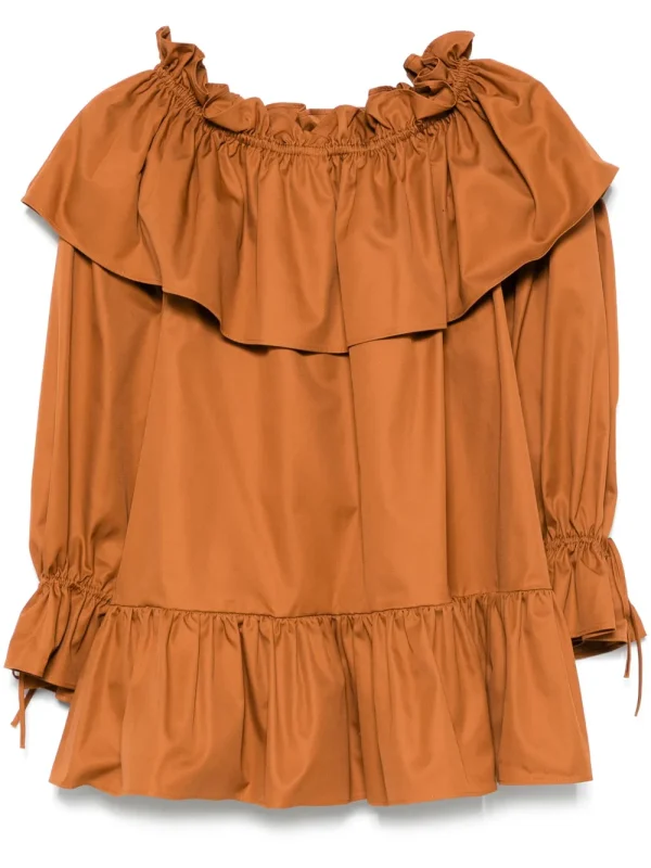 ruffled mini dress