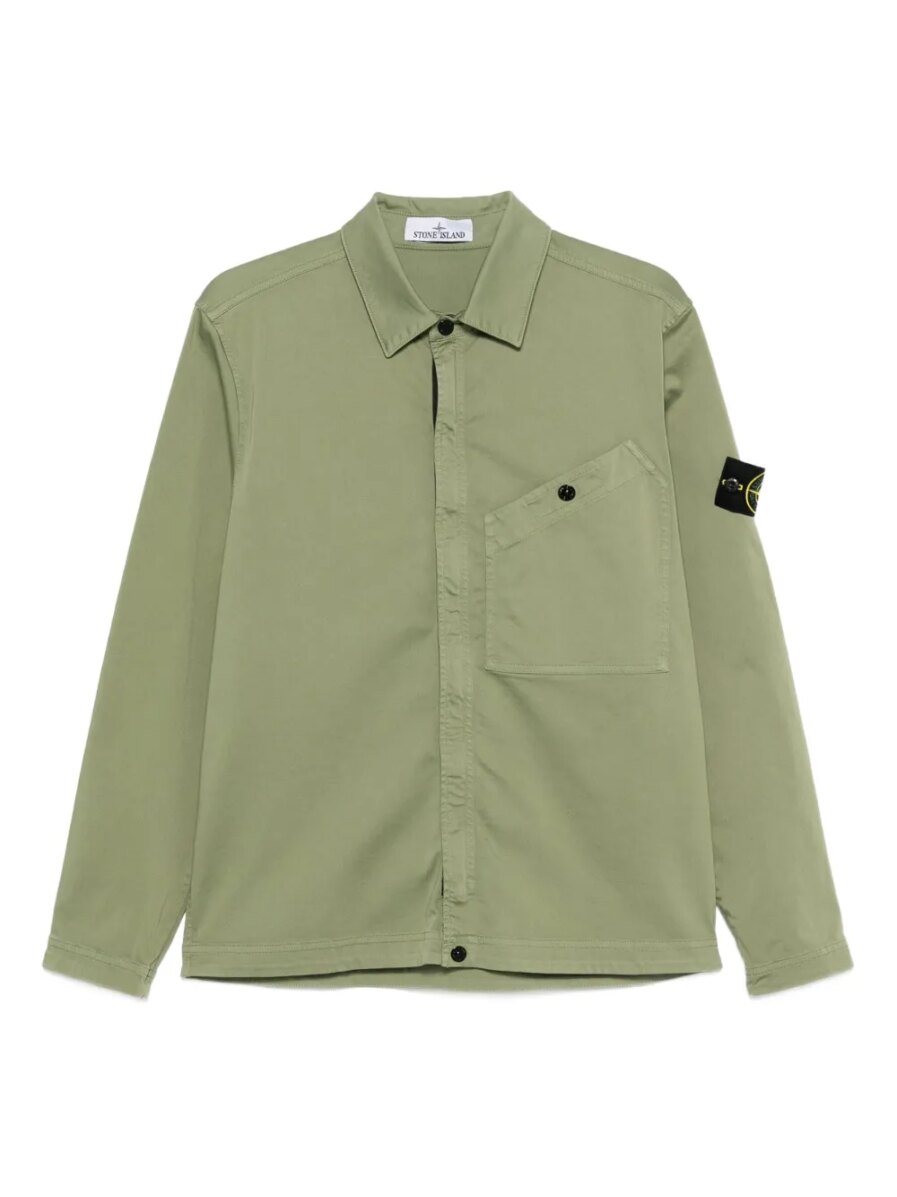 Compass-badge shirt